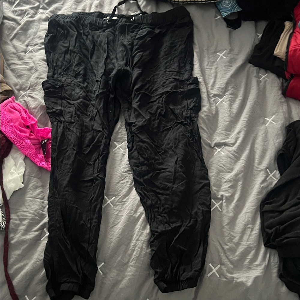 Black Cargo Pants